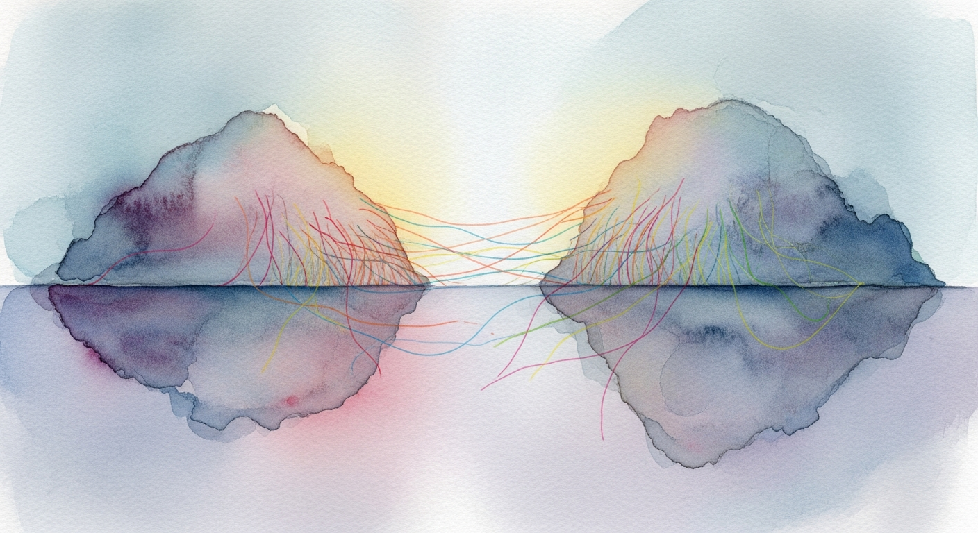 Unconnected Connection Watercolor