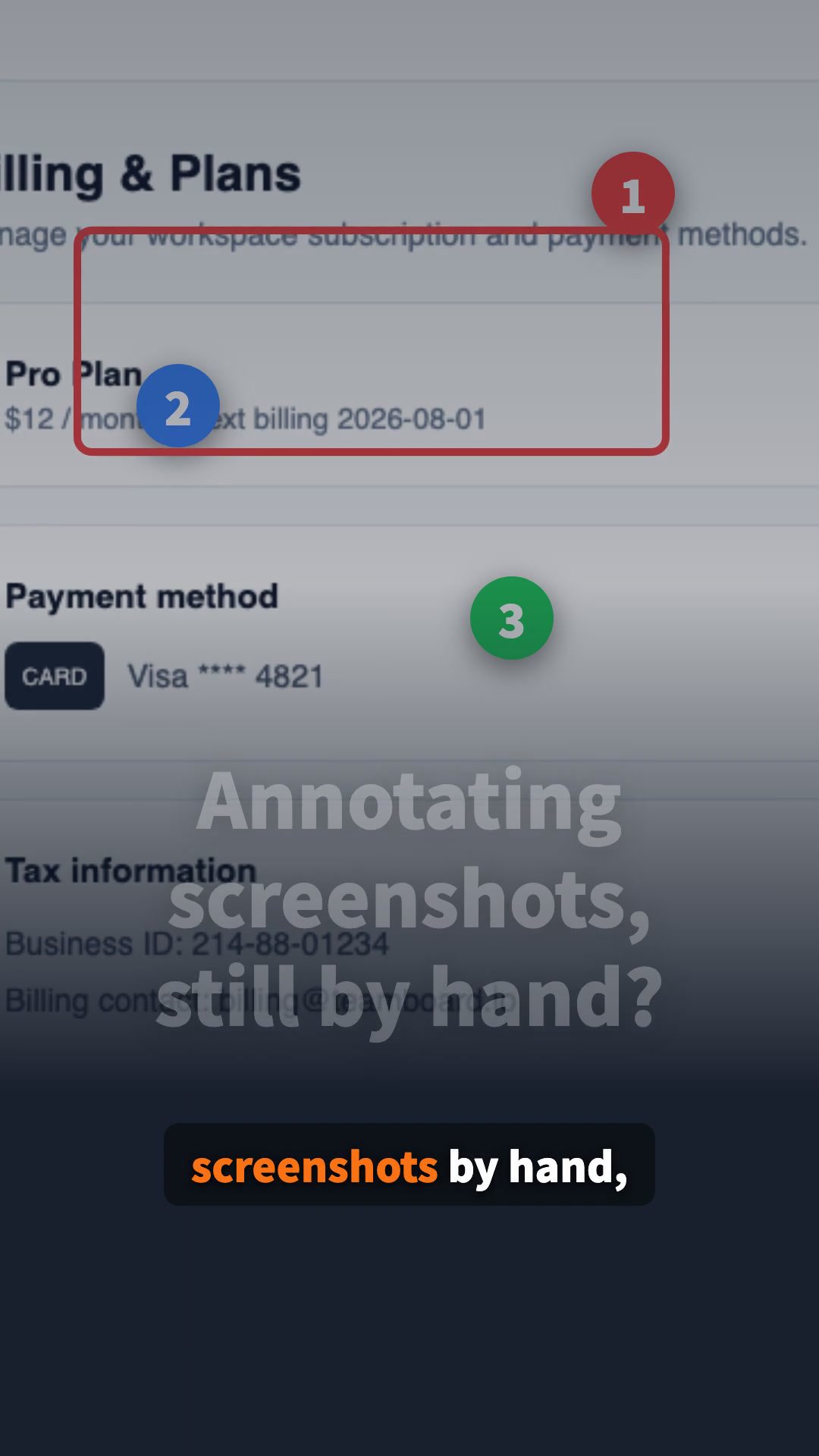 Frame from the first Tiger Labs YouTube Short introducing AnnotateShot